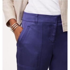 Ann Taylor Loft Satin type Utility Pants- shiny